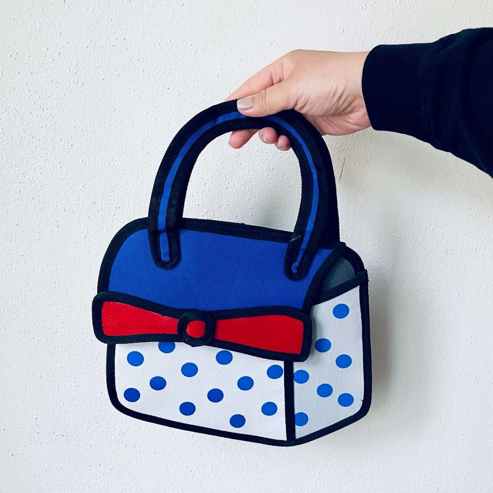 ***SOLD***3D Style 2D Drawing Handbag
